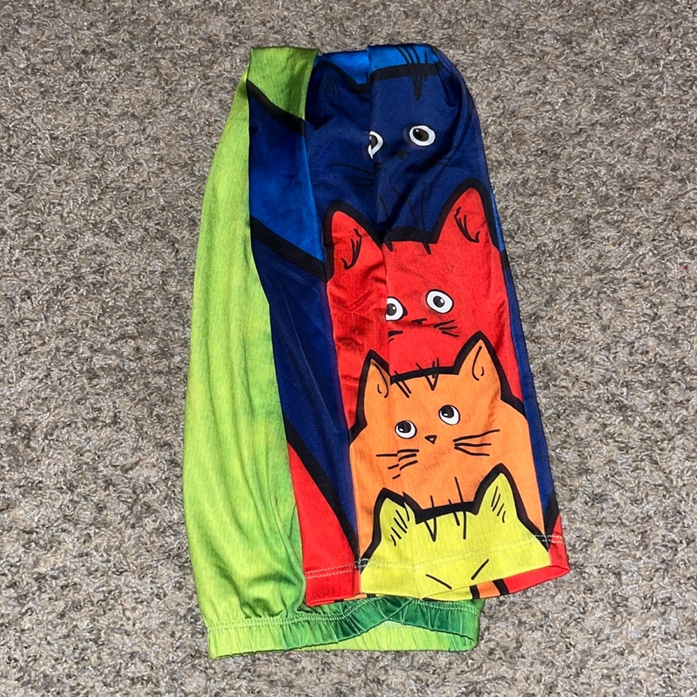 Colorful cat tights!
